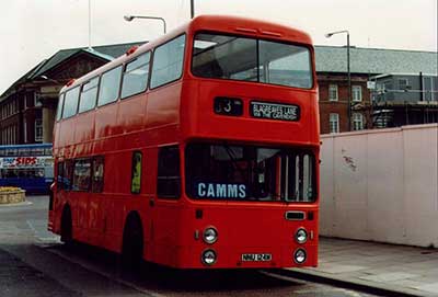 114 as Blackpool Tramway gangbus 268
